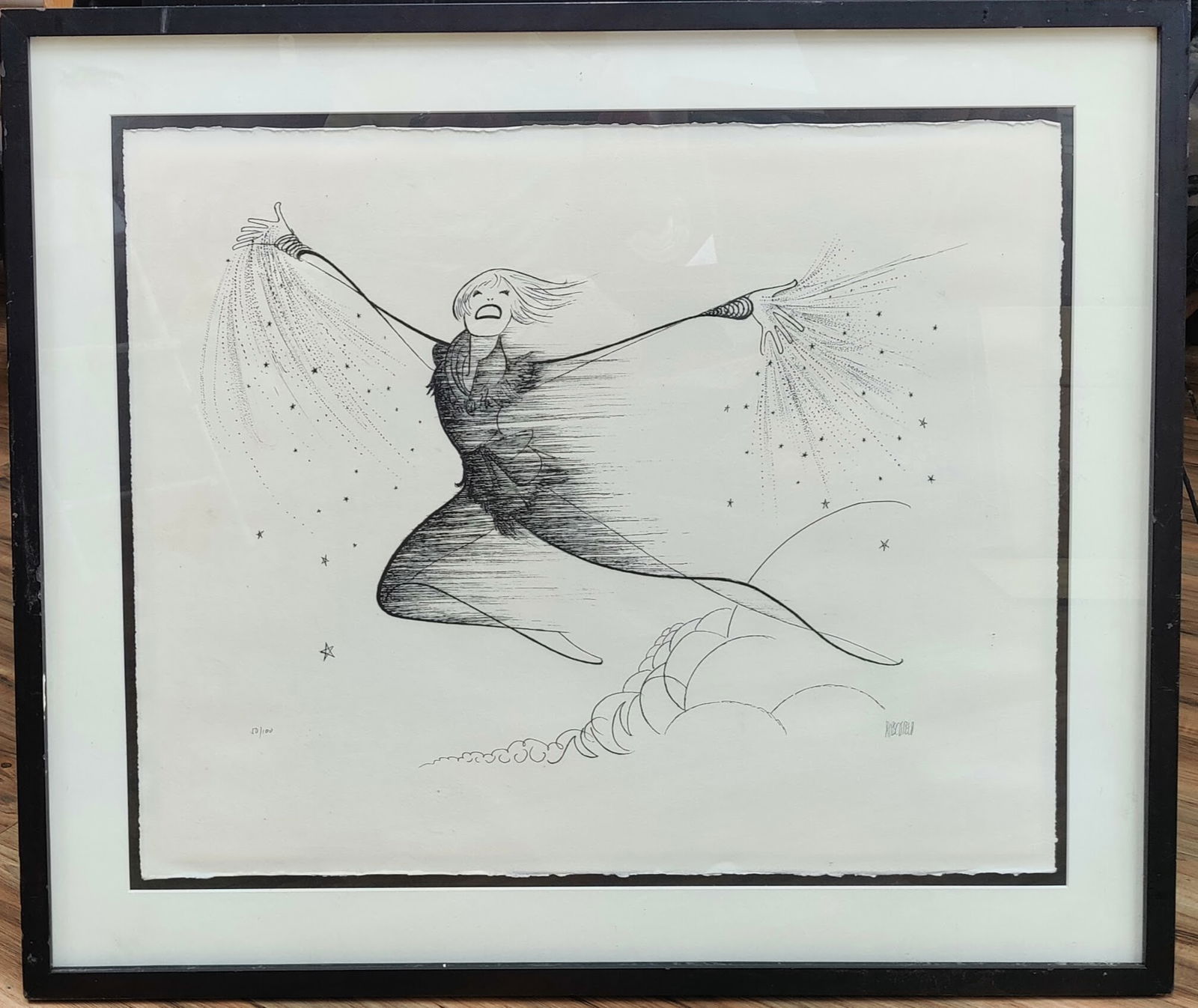 Al Hirschfeld L/E Lithograph Cathy Rigby as Peter Pan, 1998 (1 of 5)