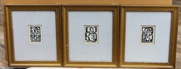 Three After Georges Rouault Collector's Guild Woodcuts