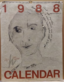 1988 Henry Miller Lithographs Calendar Capra Press, Japan