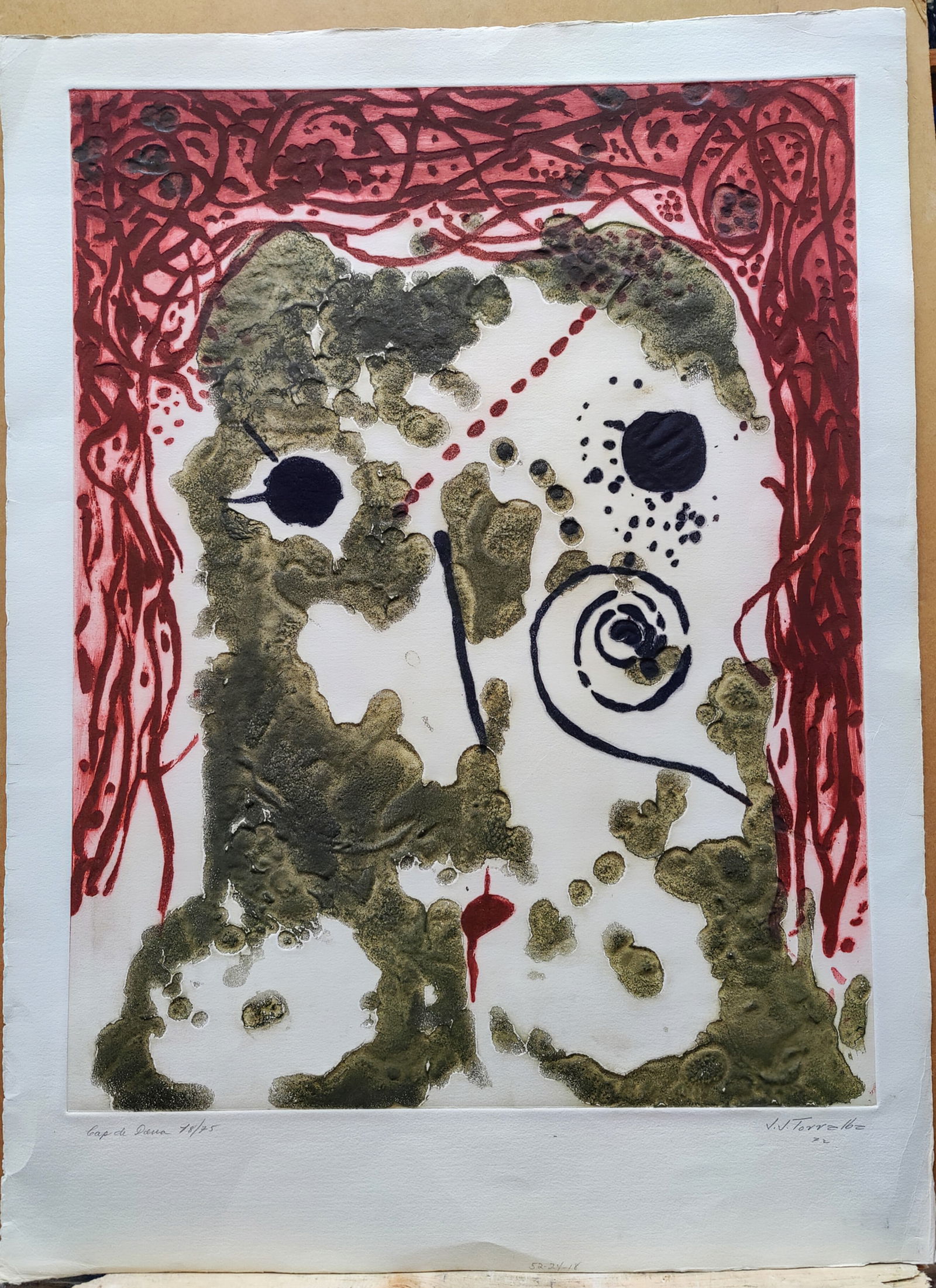 J. J. Torralba L/E Lithograph Titled "Cap de Dana", 1972 (1 of 11)