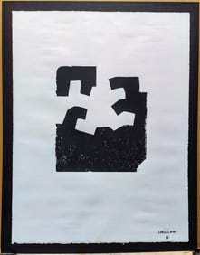 Eduardo Chillida Mod Abstract Monoprint Titled Illusions