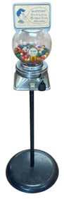 Colombus Star 1 Cent Gumball Machine on Stand