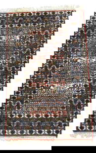 Vintage Caucasian Shirvan Rug: Measures 37 inches x 60 inches. Overall good condition, please see all photos.