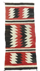 Vintage Native American Navajo Saddle Blanket / Rug