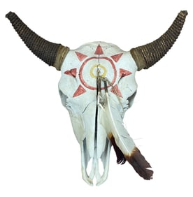 Ceremonial Sioux Bull Buffalo Skull