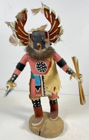 Native American Navajo Kachina Doll Owl Dancer By R.A. Smith