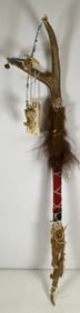 Vintage Native American Medicine Shaman Prayer Stick