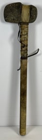 Antique Native American Axe with Hide Covered Handle