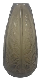 Vintage Verart Sabino Smoky Art Glass Vase