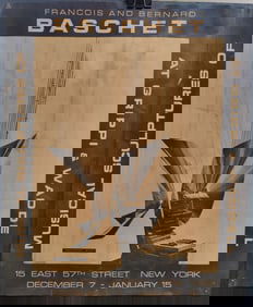 Francois & Bernard Baschet Musical Sculptures Poster c. 1960s
