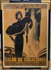 Gerard Deco Poster Exposition De L' Art Barcelona 1935