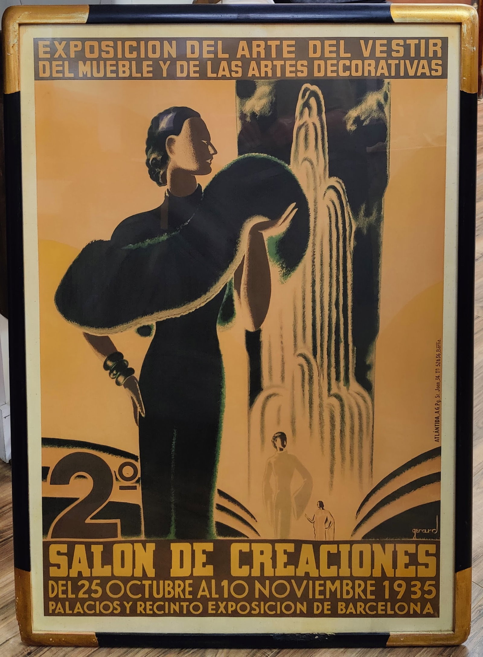 Gerard Deco Poster Exposition De L' Art Barcelona 1935 (1 of 5)
