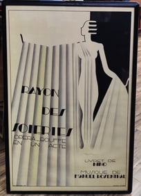 Maurice Dufrene Deco Poster Rayon Soieries Opera 1930