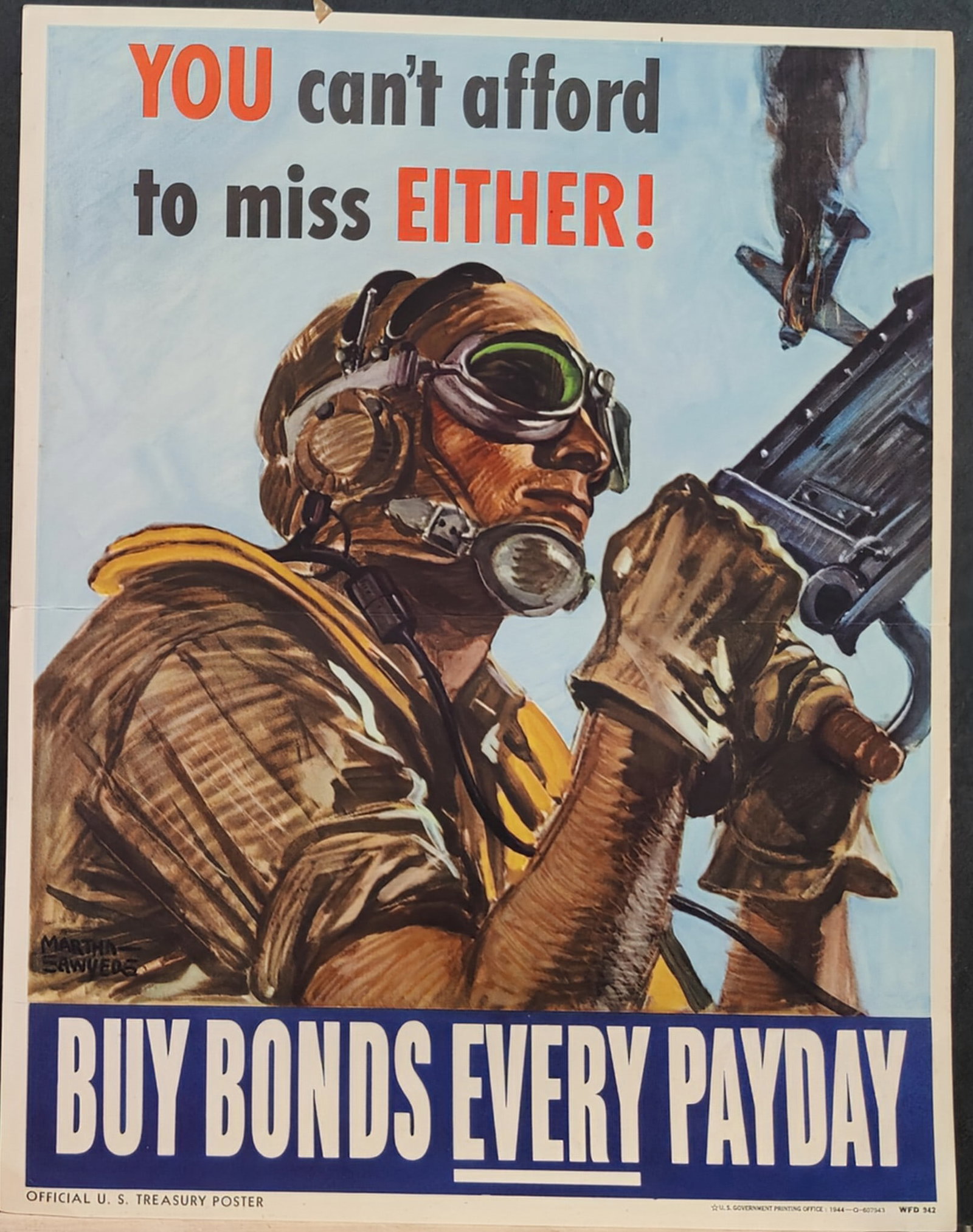 Martha Sawyers You can't afford to miss Either WWII Poster (1 of 5)
