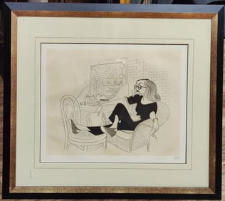 Al Hirschfeld L/E Etching Tallulah Bankhead Dressing Room