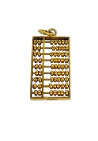 14k Yellow Gold Abacus Charm