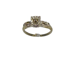 Vintage 14k White Gold & Diamond Ring size 5.5