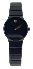 Vintage Ladies Movado Classic Museum Watch Black