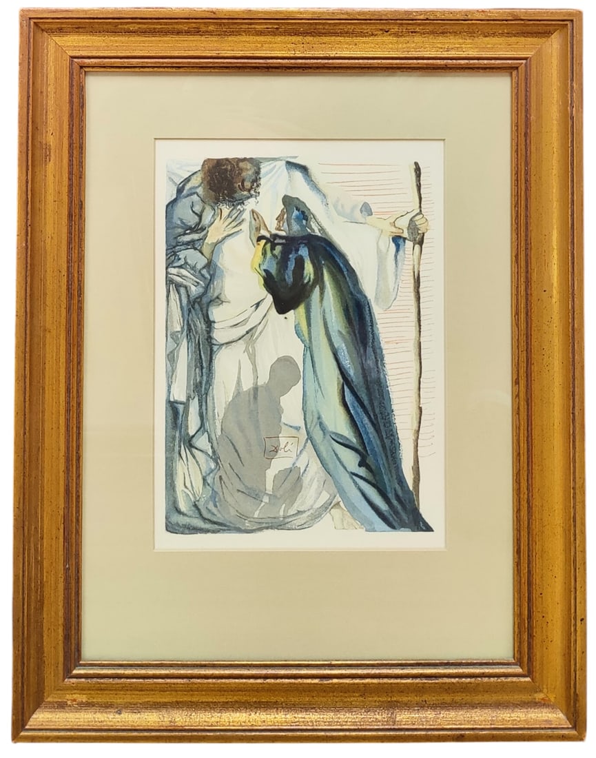 Salvador Dali Print Divine Comedy Series, Purgatory 14 (1 of 3)