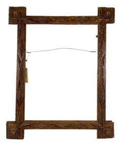19th Century Tramp Art Frame
