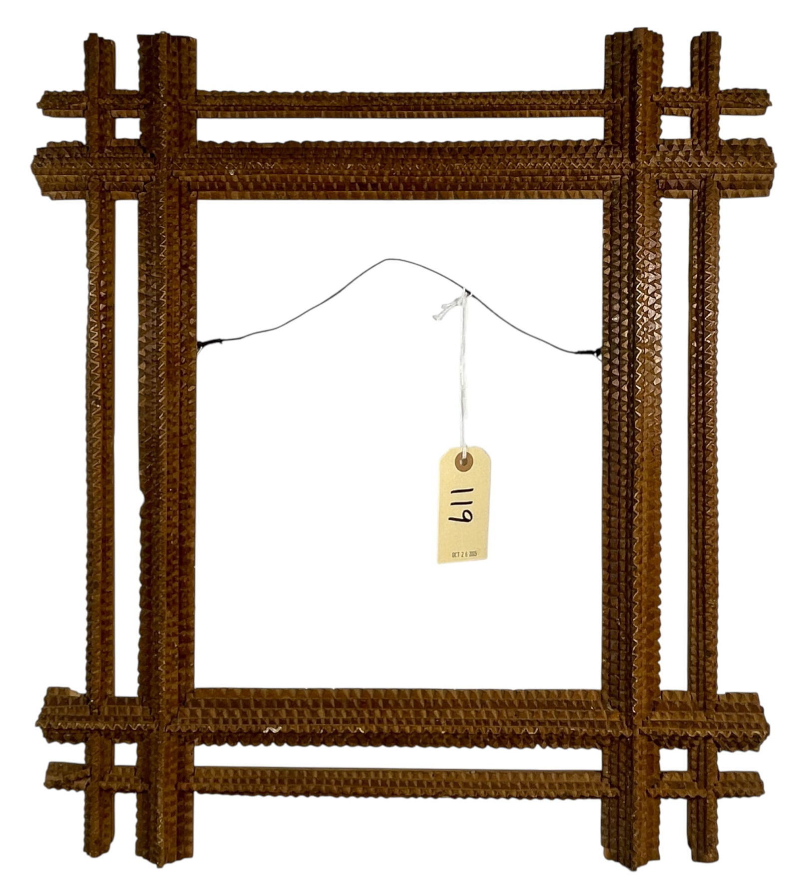 19th Century Tramp Art Frame (1 of 3)