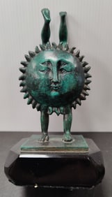 Sergio Bustamante Bronze L/E Standing Idol Sculpture