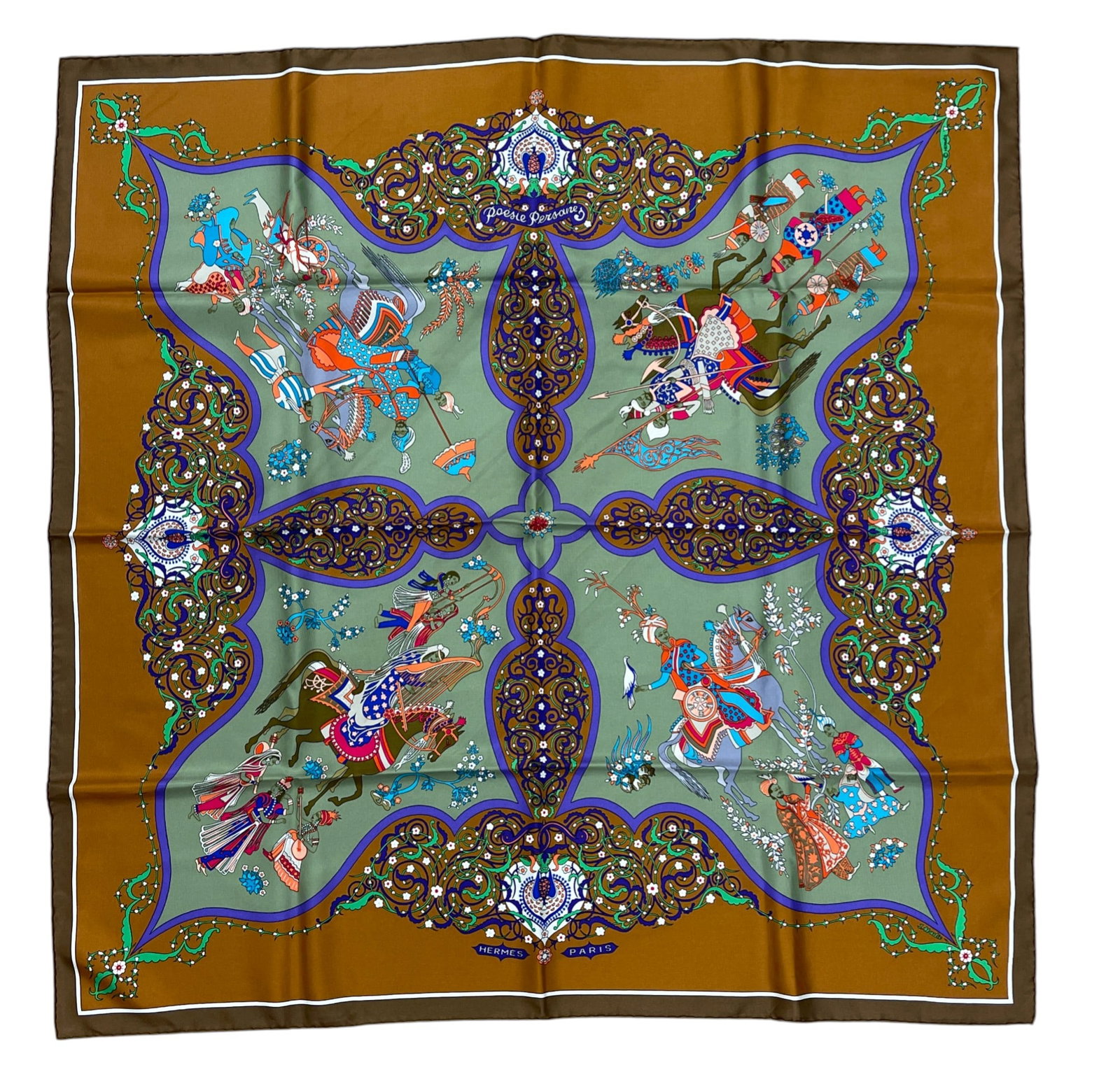 NIB Hermes Poesie Persane by Julia Abadie Silk Scarf (1 of 3)