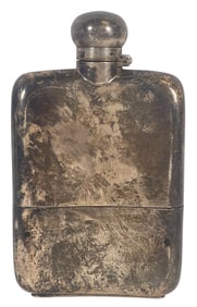 1931 Birmingham England Sterling Silver Flask