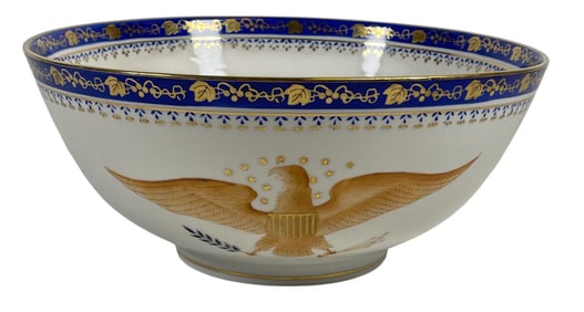 Chinese Export Armorial Eagle Porcelain Bowl