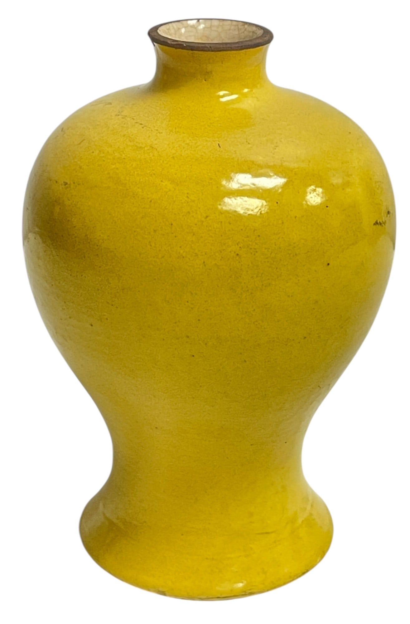 c1680 Antique Chinese Kangxi Period Qing Monochrome Vase (1 of 4)