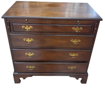 c1970 Kittinger Williamsburg Adaptation Mahogany Bachelor Chest