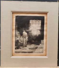 After Rembrandt Reichsdrucke Faust Mysterious Light