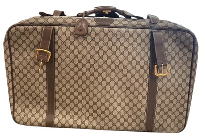 c1960 Gucci Guccissima Large Suitcase 30 Inches