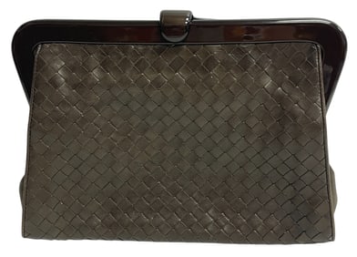 c1960 Bottega Veneta Nappa Intrecciato Clutch