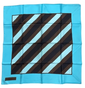 Vintage Yves Saint Laurent Geometric Silk Scarf