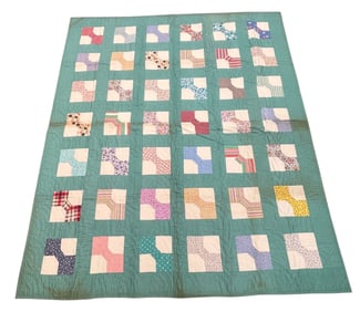 Antique Handmade Bow Tie Quilt
