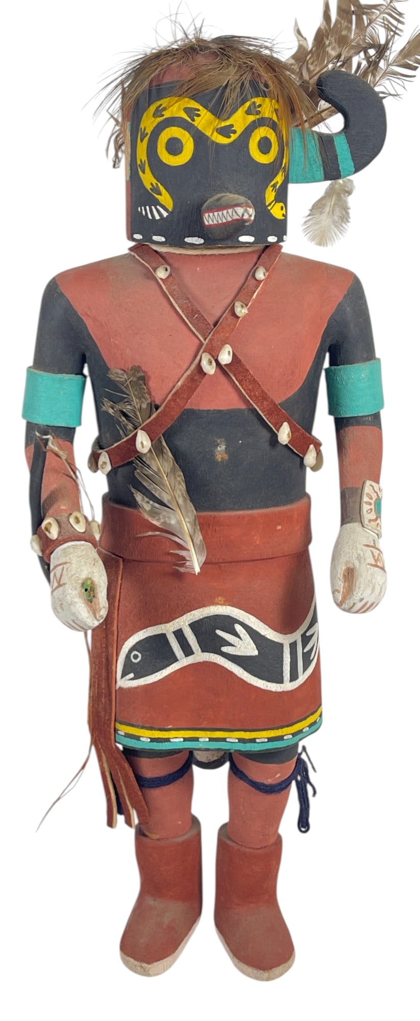 c1940 Situlili Hopi Kachina of Zuni Guard for Powamu (1 of 8)