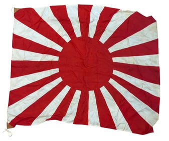 WWII Japanese Silk Rising Sun Flag