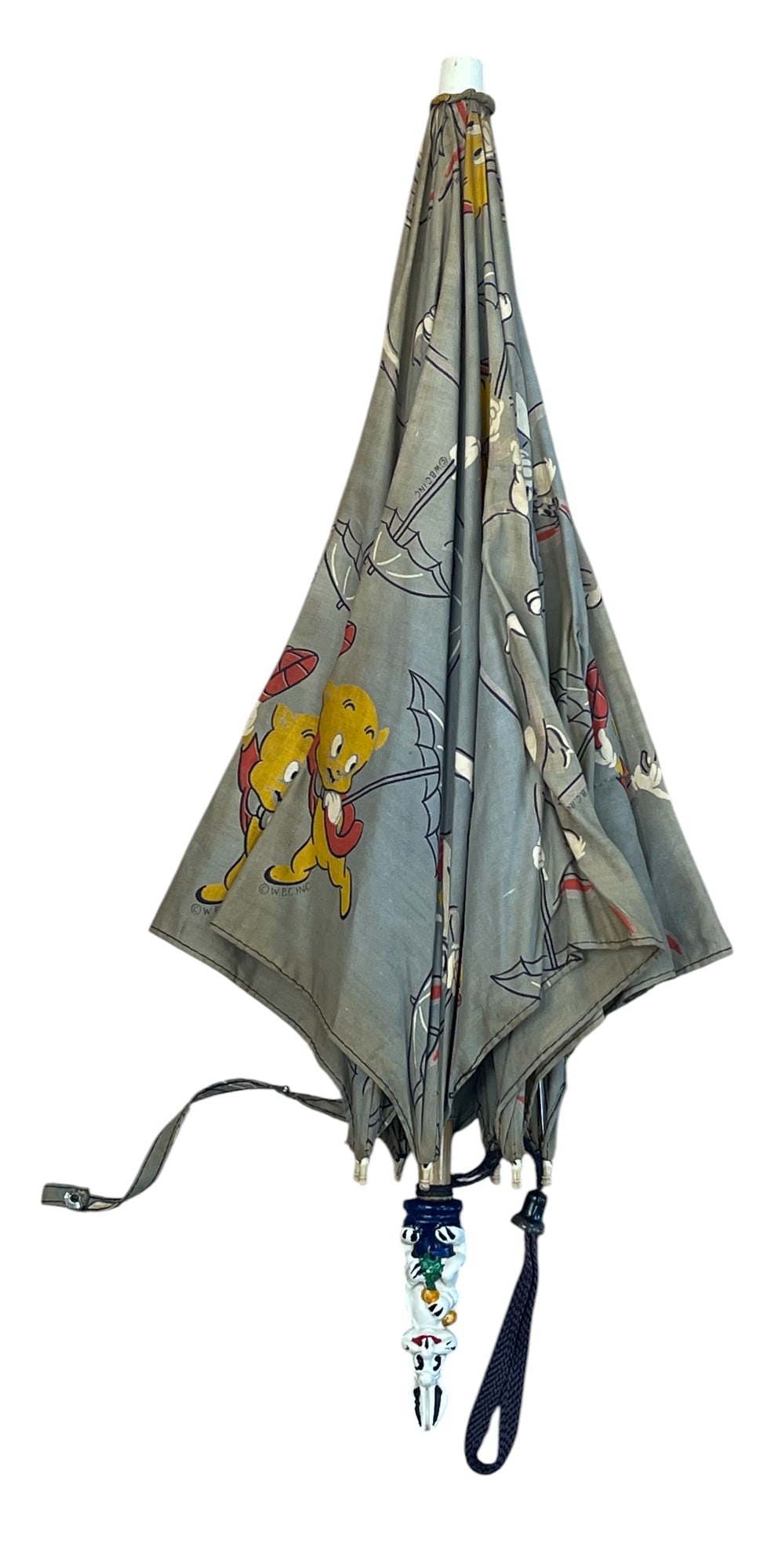 c1940 Warner Brothers Bugs Bunny Porky Pig Umbrella (1 of 4)