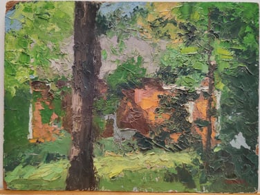 Richard Stalter O/B Landscape, Lennon House, 1969