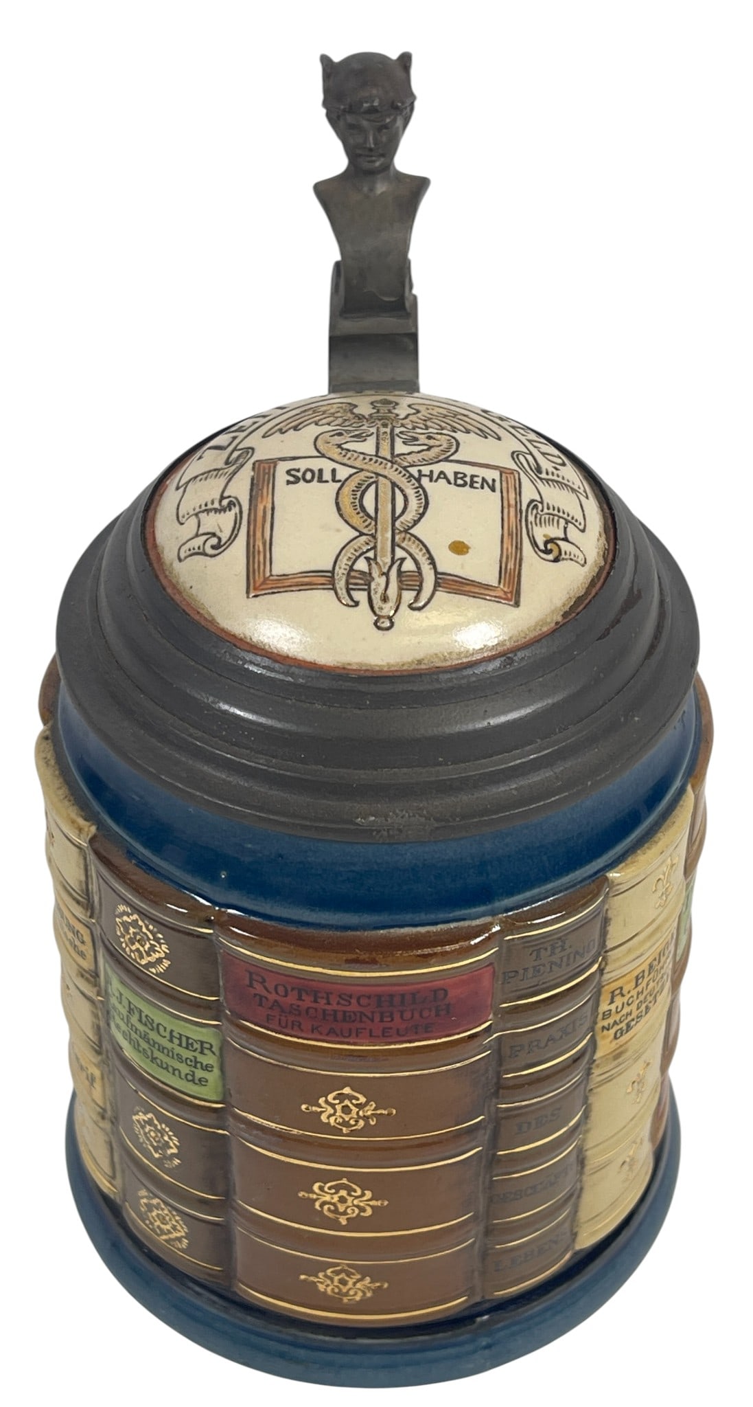 19th Century Mettlach K Book Stein (1 of 8)