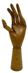 c1920s Articulated Wooden Artist Model Hand