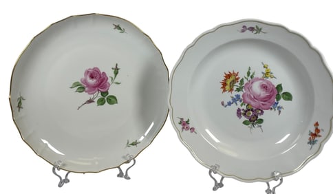 (2) 19th Century Meissen Bowls