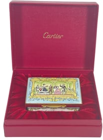 Cartier Bilston & Battersea La Traviata Enamel Box