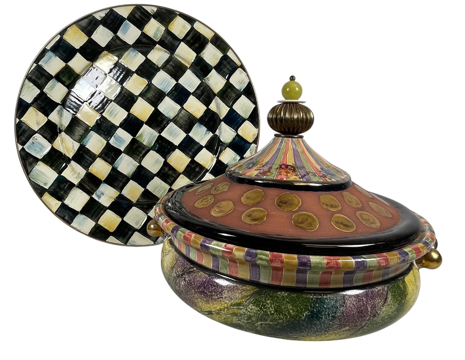 MacKenzie-Childs Piece de Resistance Tureen & Platter (1 of 8)