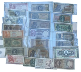 Lot of Greek Paper Currency