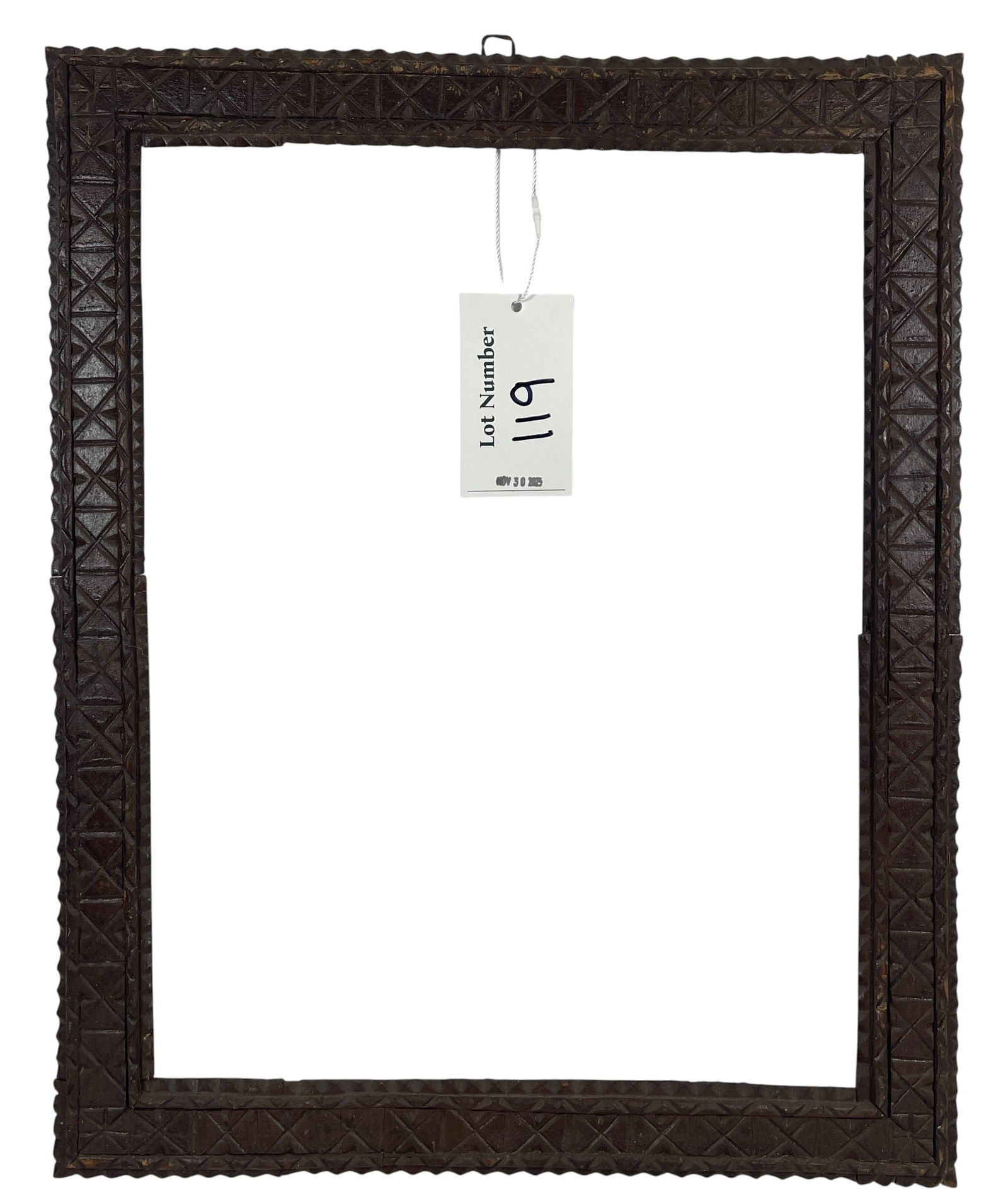 19th Century Tramp Art Frame (1 of 3)