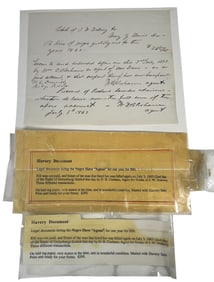 c1862-63 Civil War Battle of Gettysburg Slavery Document