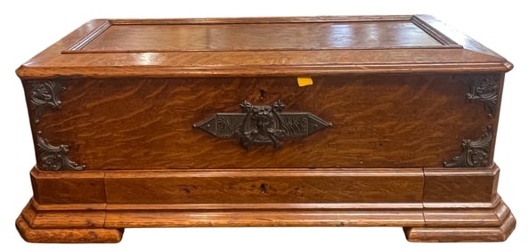 19th Century Oak Jacot & Co Cylinder Music Box