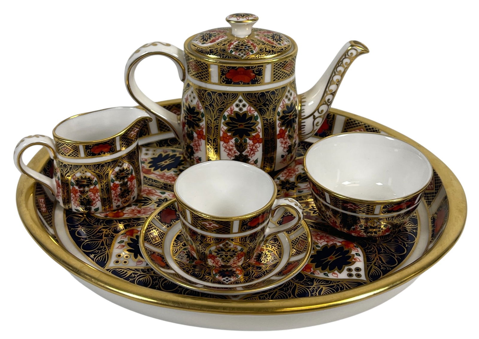 Royal Crown Derby Imari Miniature Tea Set (1 of 6)